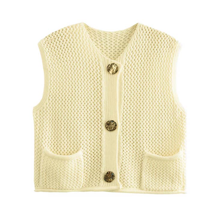 Miss Sparkling - Wholesale Sweater Vest - Women's - Knit sweater vest