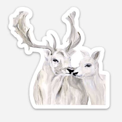 Die Cut Sticker - "Fallow Deer" for wholesale by Shirley Kay Art