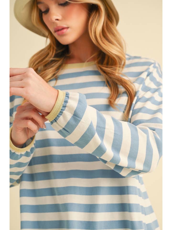 AEMI + CO - Wholesale Knit Top - Women's - 8433FN Onida Stripe Top11