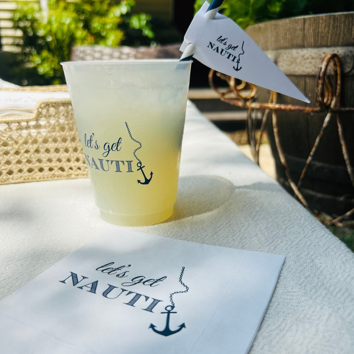 Sunshine Daisy LLC - Wholesale Disposable Napkin - Let's Get Nauti Cocktail Paper Napkins4