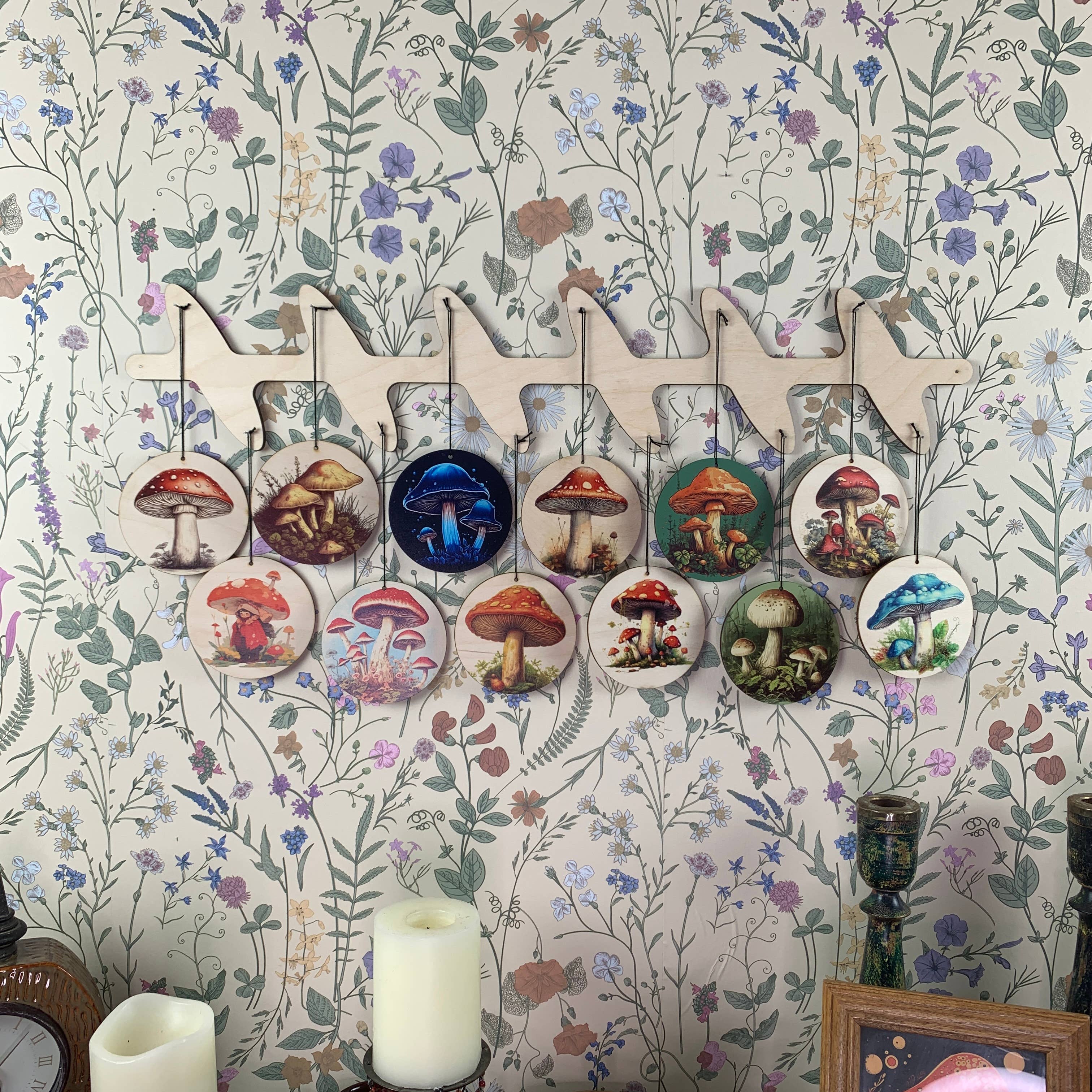 Standish House - Vente Objets de décoration - Ornements de vacances champignons, Noël, style cottage et sorcier5