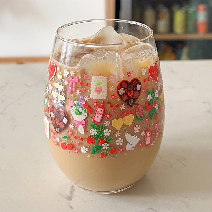 Hart and Flora Shop - Wholesale Wine Glass - Valentine Party Wine Glass0