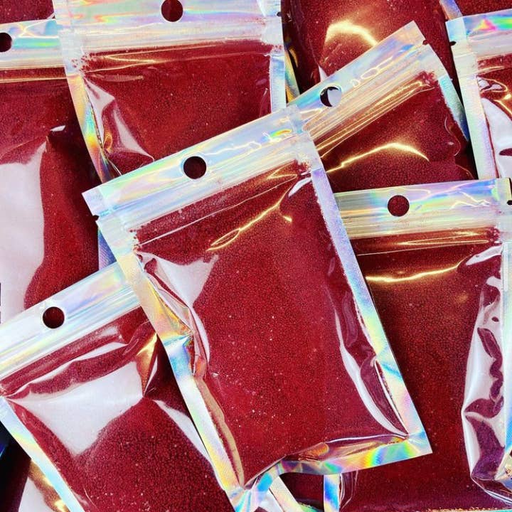 Soul Energy - Wholesale Bath Bomb/Fizz - Glitery Dark Red Bath Bomb Powder