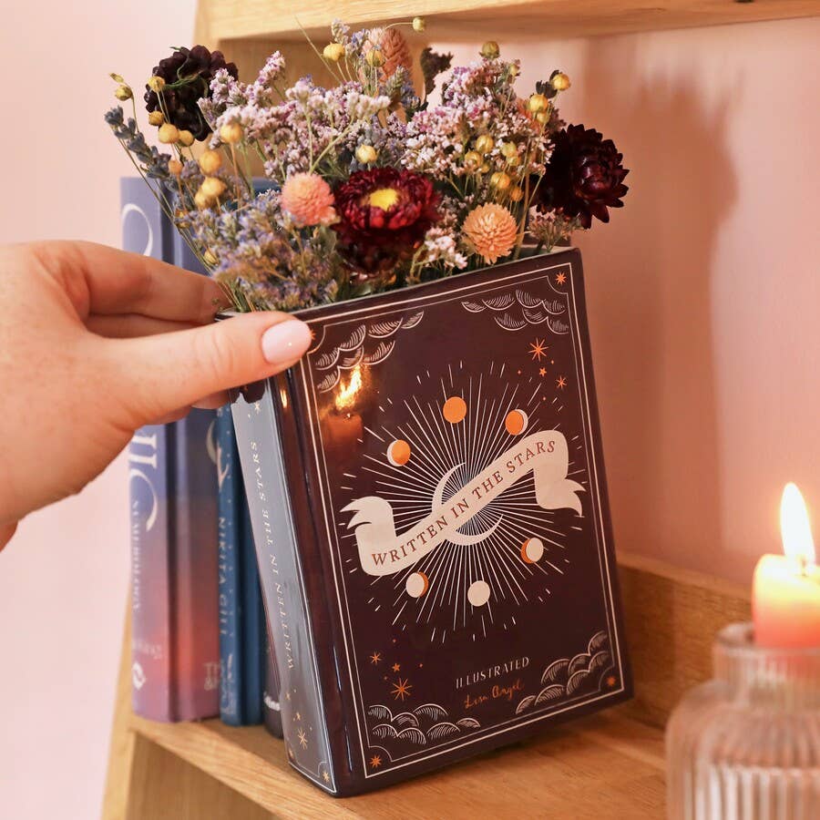 Lisa Angel - Wholesale Vase - Ceramic Navy Celestial Book Vase1