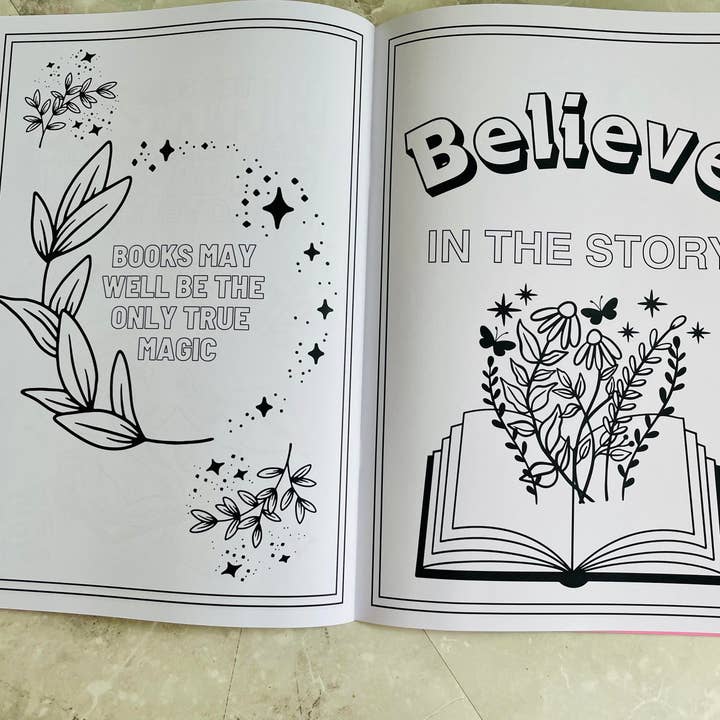 Hey Booklover - Vente Livre de coloriage et d'activités pour adultes - Livre de coloriage Bookish1