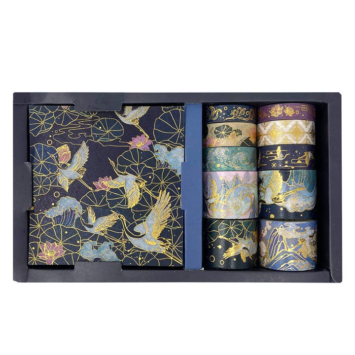 Wrapables.com - Wholesale Washi Tape - Wrapables Decorative Gold Foil Washi Tape and Sticker Set72