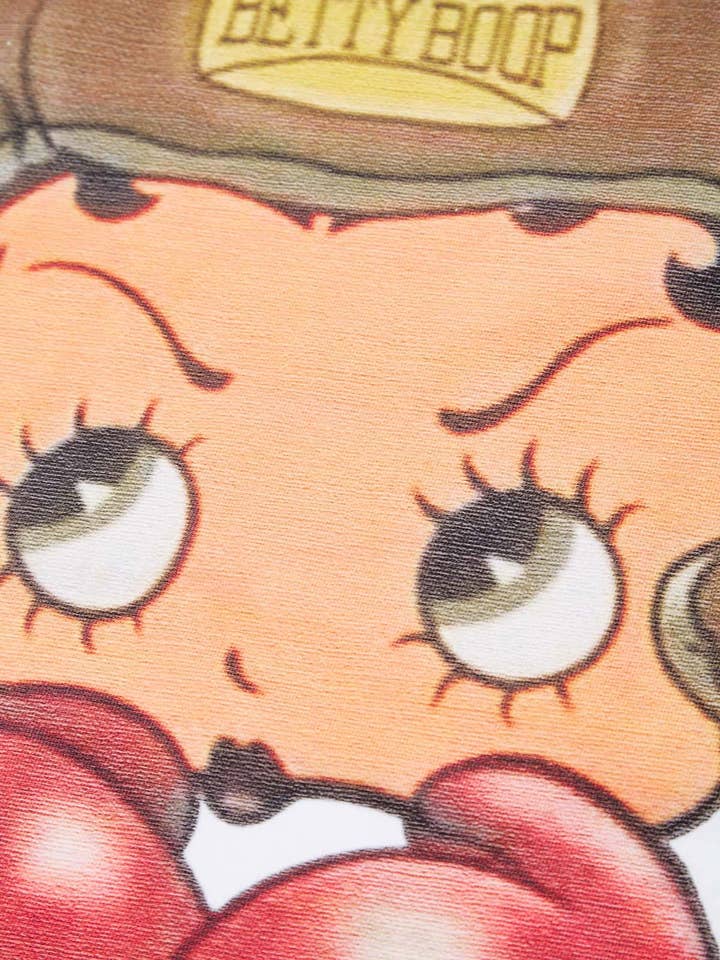 NOISSEY - Wholesale Screen printed t-shirt – unisex - Cartoon girl Boxing Print T-shirt13