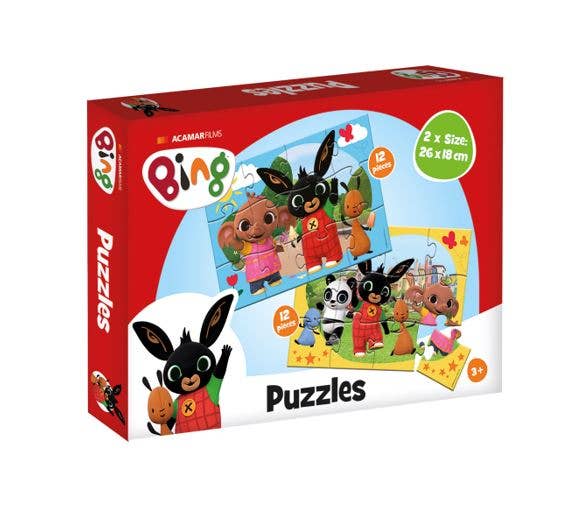 Robbie Toys Ltd – wholesale Puzzle – Child – Bing Puzzle 2 x 12 Pcs
