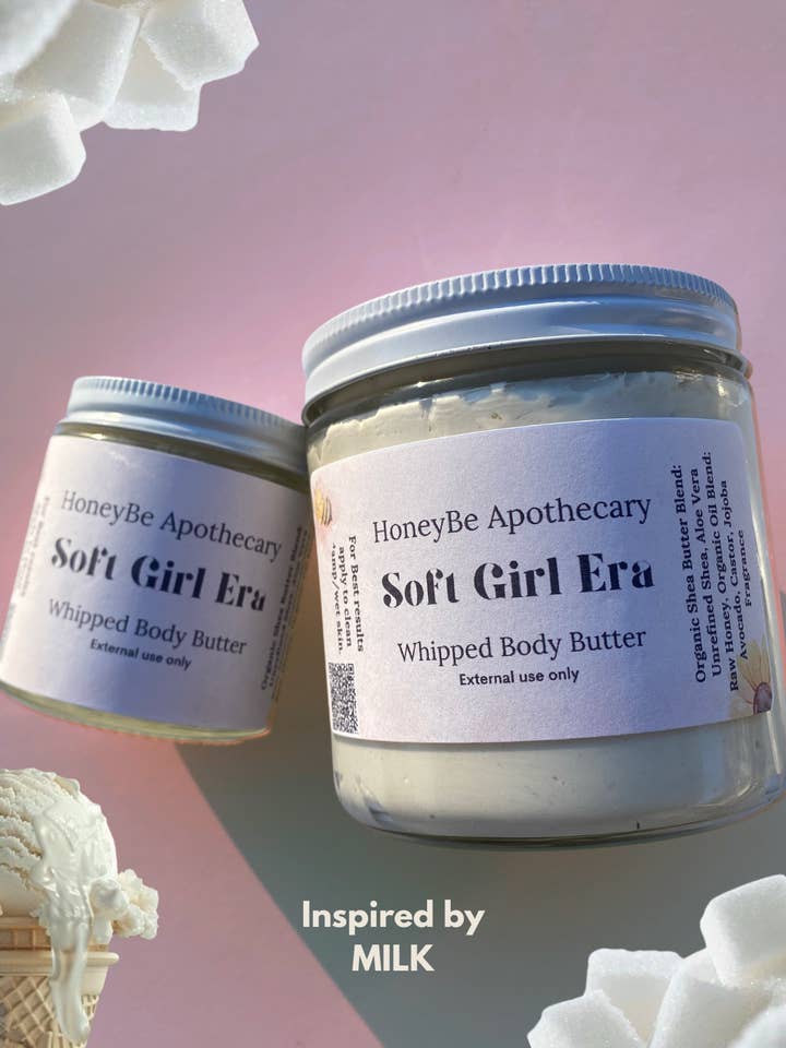 Soft Girl Era Body Butter for wholesale by HoneyBe Apothecary