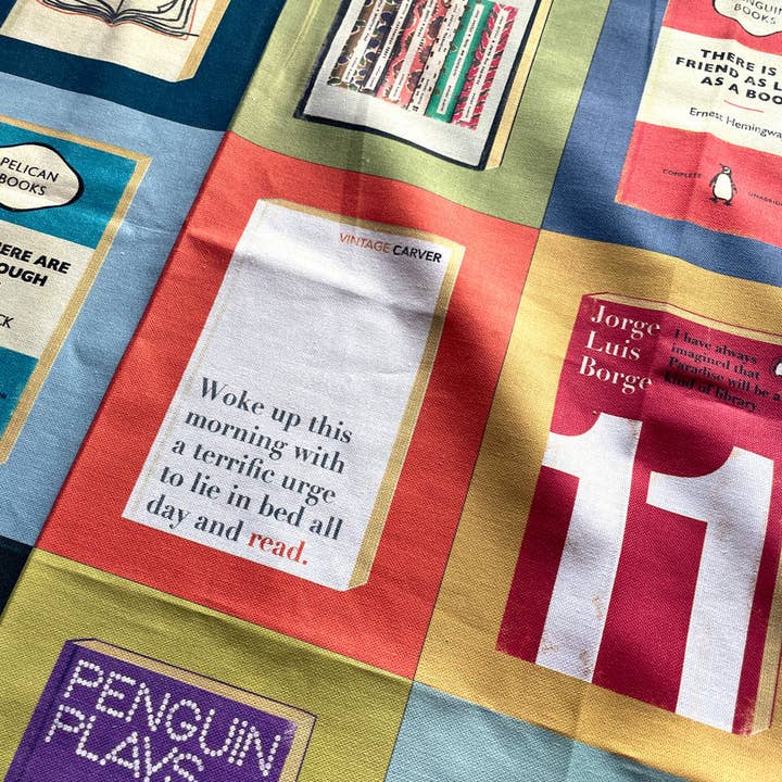 Design Smith – wholesale Tea towel – The Joy of Reading - book quote, tea towel2