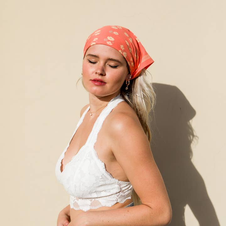 Leto Accessories - Wholesale Bandana - Women's - Floral Lightweight Bandana - Online Sales Favorite 🖥️5