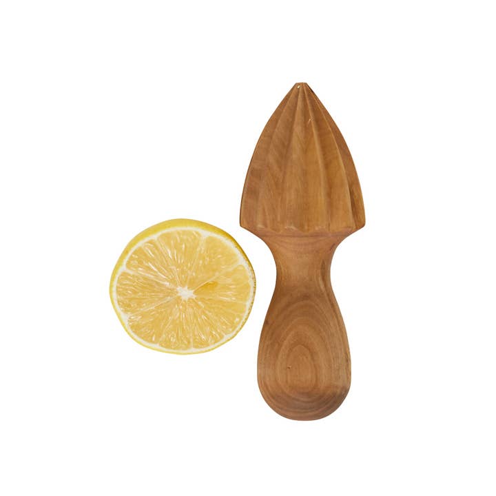 Presse-agrumes en bois d'olivier pour la vente par RSVP International