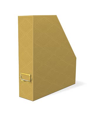 Punch Studio - Wholesale Magazine Rack - Molly & Rex Magazine Holder -GEOMETRICS MUSTARD0