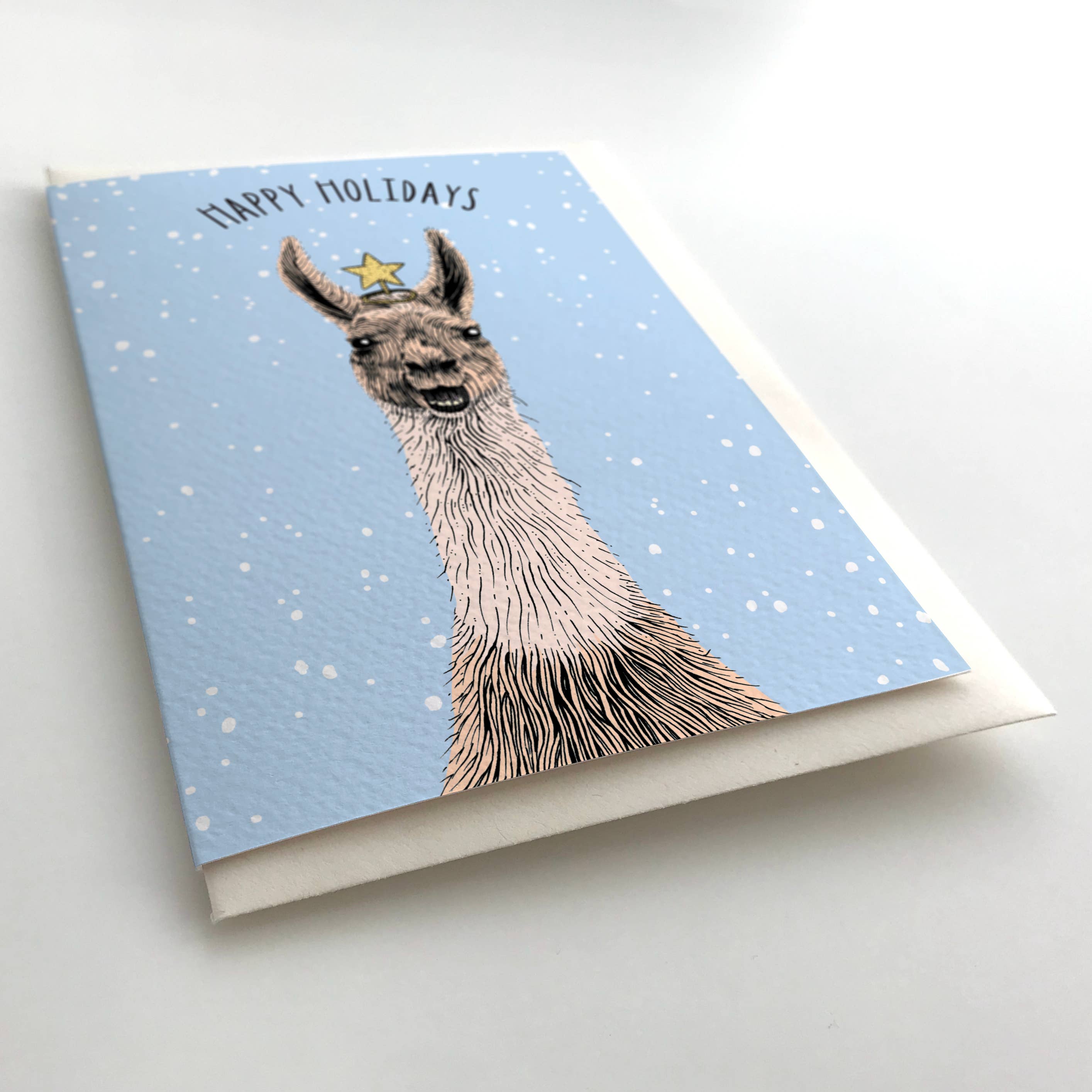 Oliver Stockley - Wholesale Christmas Card - Holiday Llama Card3
