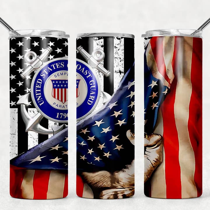 Coast Guard Tumbler for wholesale by Eleven 11 Vibes