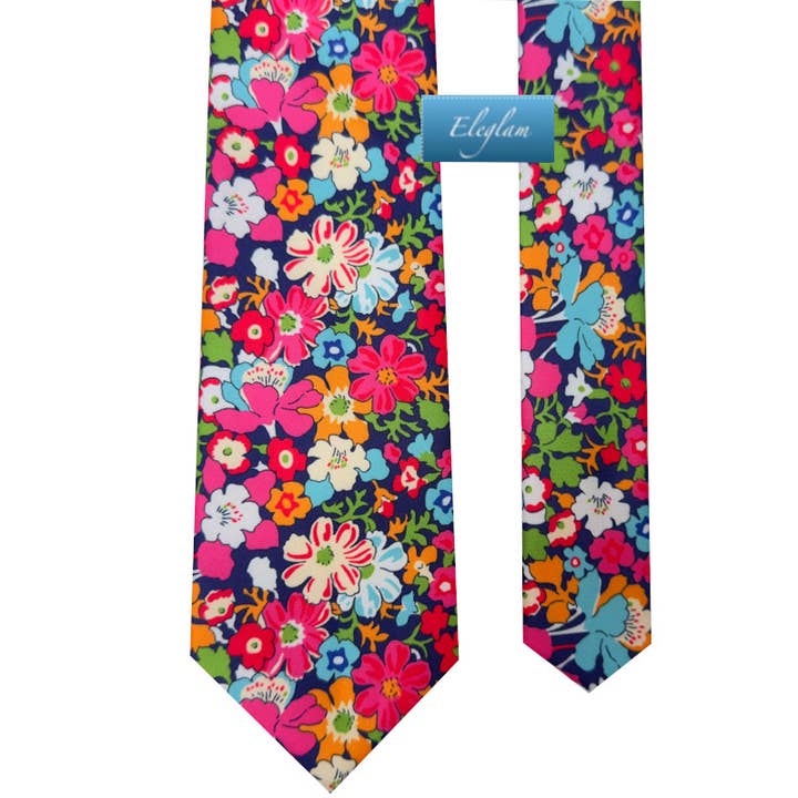 C79 GRAVATA FLORES LIBERTY por atacado de ELEGLAM