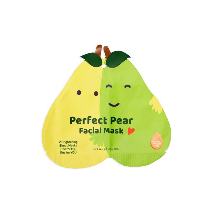 My Spa Life – wholesale Skincare face mask – Valentines' Day Perfect Pear sheet facial mask (2 in 1)