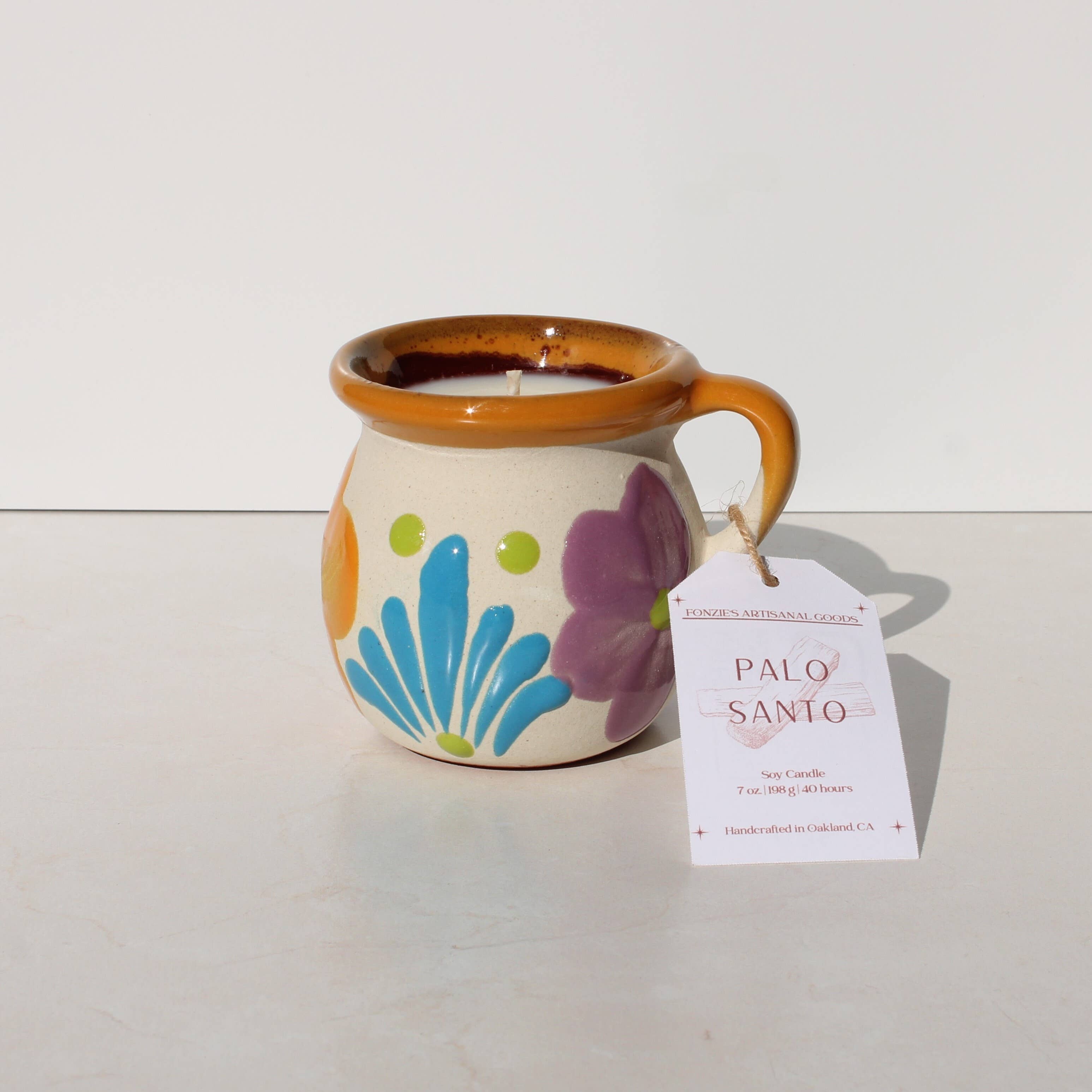 Fonzie's Artisanal Goods - Wholesale Jar/Filled Candle - Palo Santo Jarrito Candle - 7oz