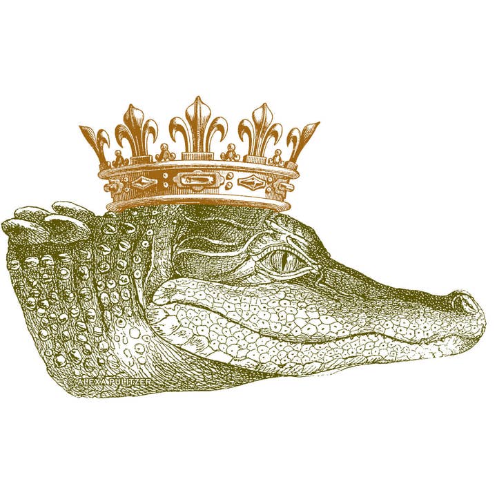 King Gator Flag (White) for wholesale by Alexa Pulitzer