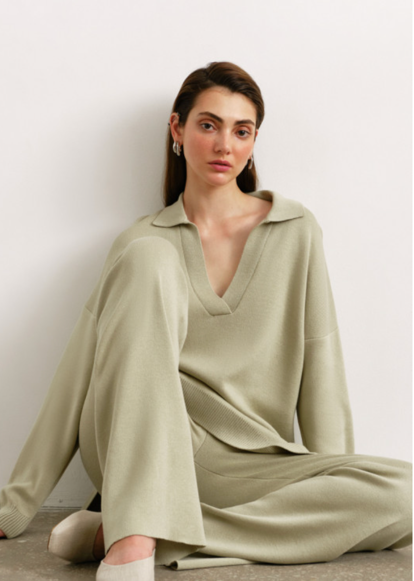 Nenya Fashion Limited - Wholesale Knit Sweater - Women's - Pollo Collar Detail Oversized Jumper8