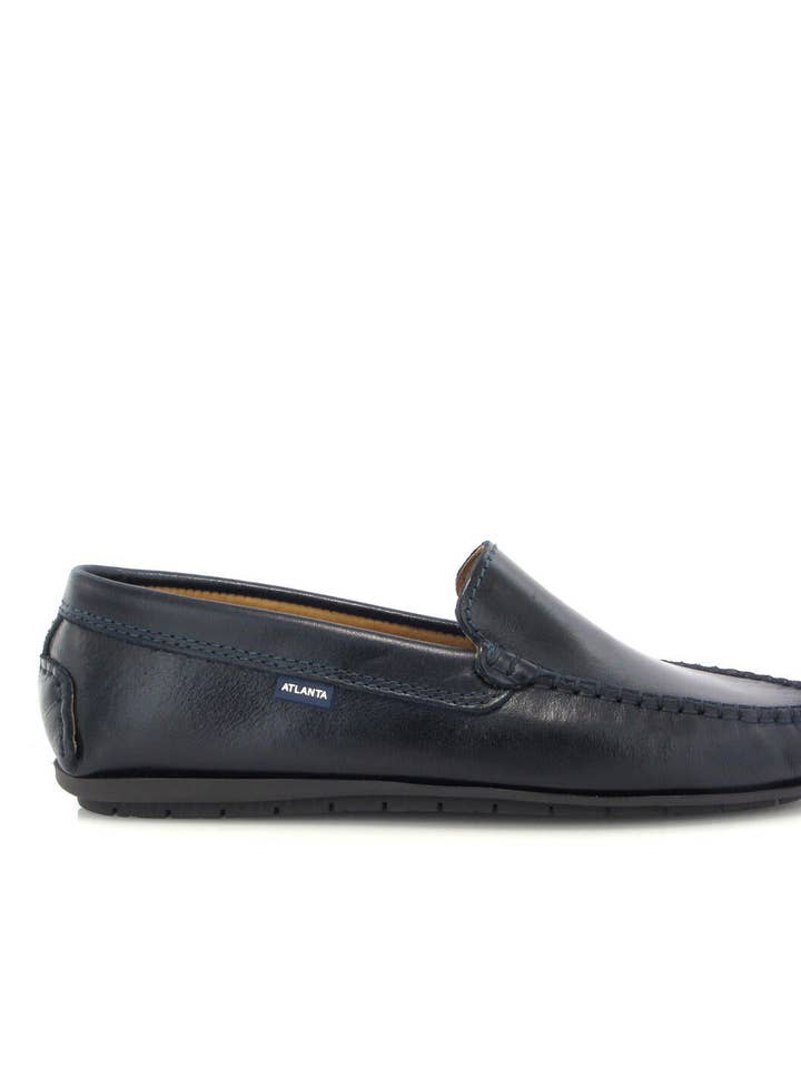 015 Walkers - pull-up blu scuro per la vendita all'ingrosso da parte di Atlanta Mocassin