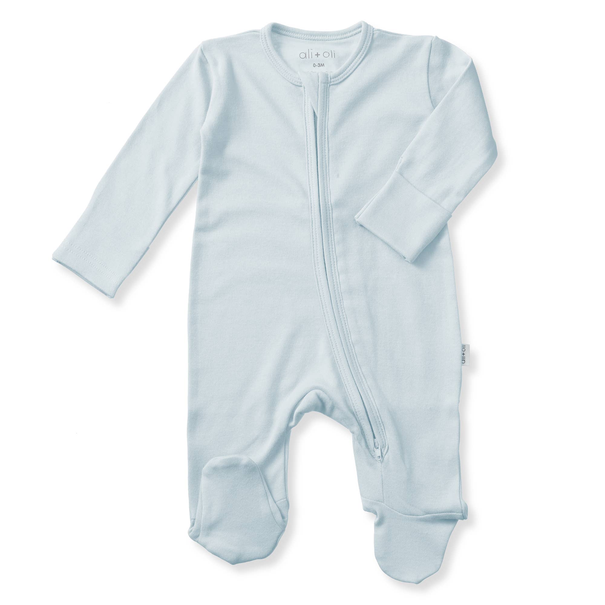 Ali+Oli - Wholesale Clothing Set - Baby - Baby Footie 2-Way Zipper – Organic Cotton Lounge Wear7