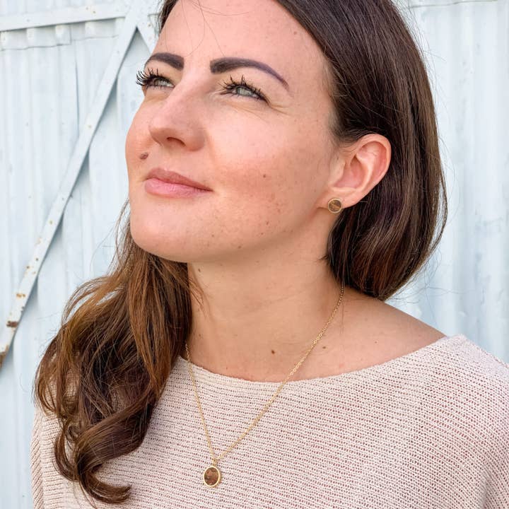 KAALEE jewelry – Engroshandel Ørestikkere – Stud Øreringe rund bronze2