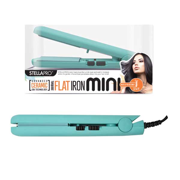Majestic Wholesale - Wholesale Straightener/Flat Iron - STELLA PRO FLAT IRON MINI 374F ASSORT COLORS2