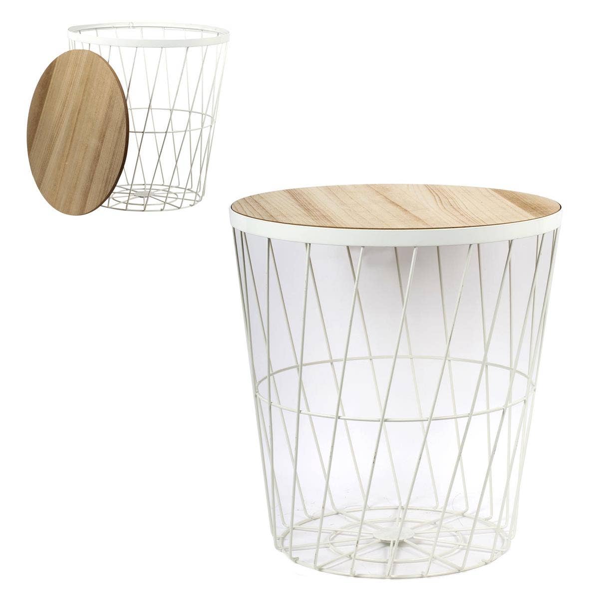 Truu Design - Wholesale Side Table - Truu Design Wire Side Table, 15"D x 16"H, three colors4