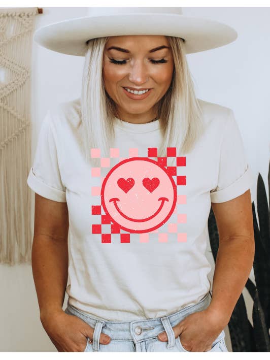 Herzaugen Grafik T-Shirt für den Großhandel von Wildberry Waves