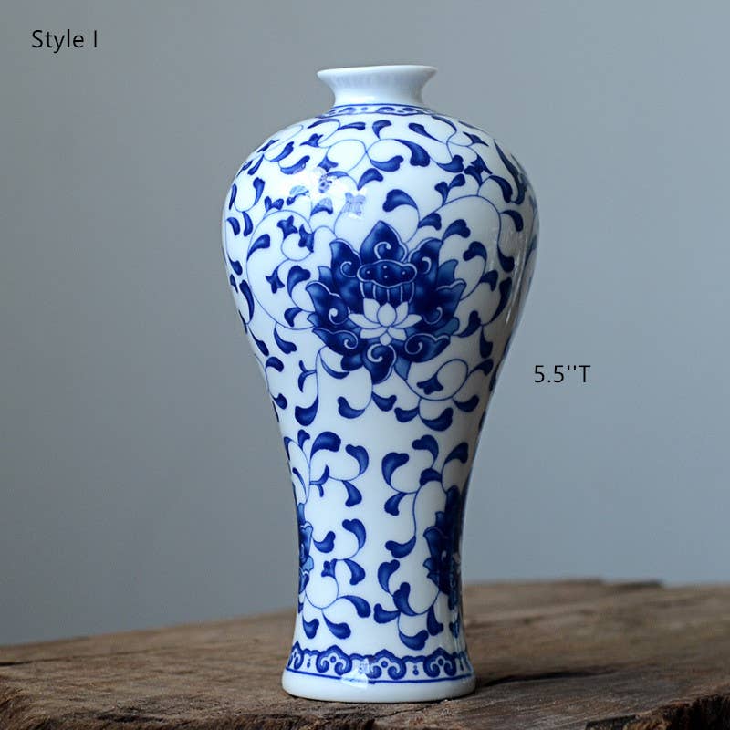 Sweet Home Deco - Wholesale Vase - Chinoiserie Bud Vase, Porcelain Vases,  Blue and White Vases8