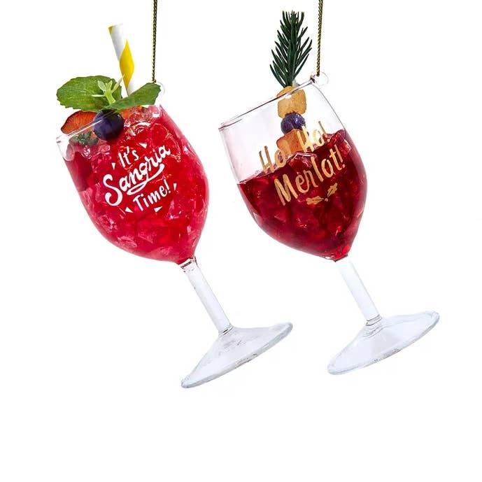 Kurt S. Adler, Inc. - Wholesale Ornament - 4.75-5.5" Plastic/Glass Alcohol Ornament 2 Assorted0