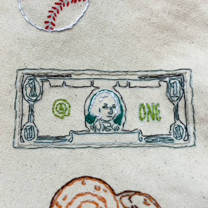 Chasing Threads - Wholesale Tote Bag - Unisex - Stitch Your City - New York City Tote Bag Embroidery Kit7