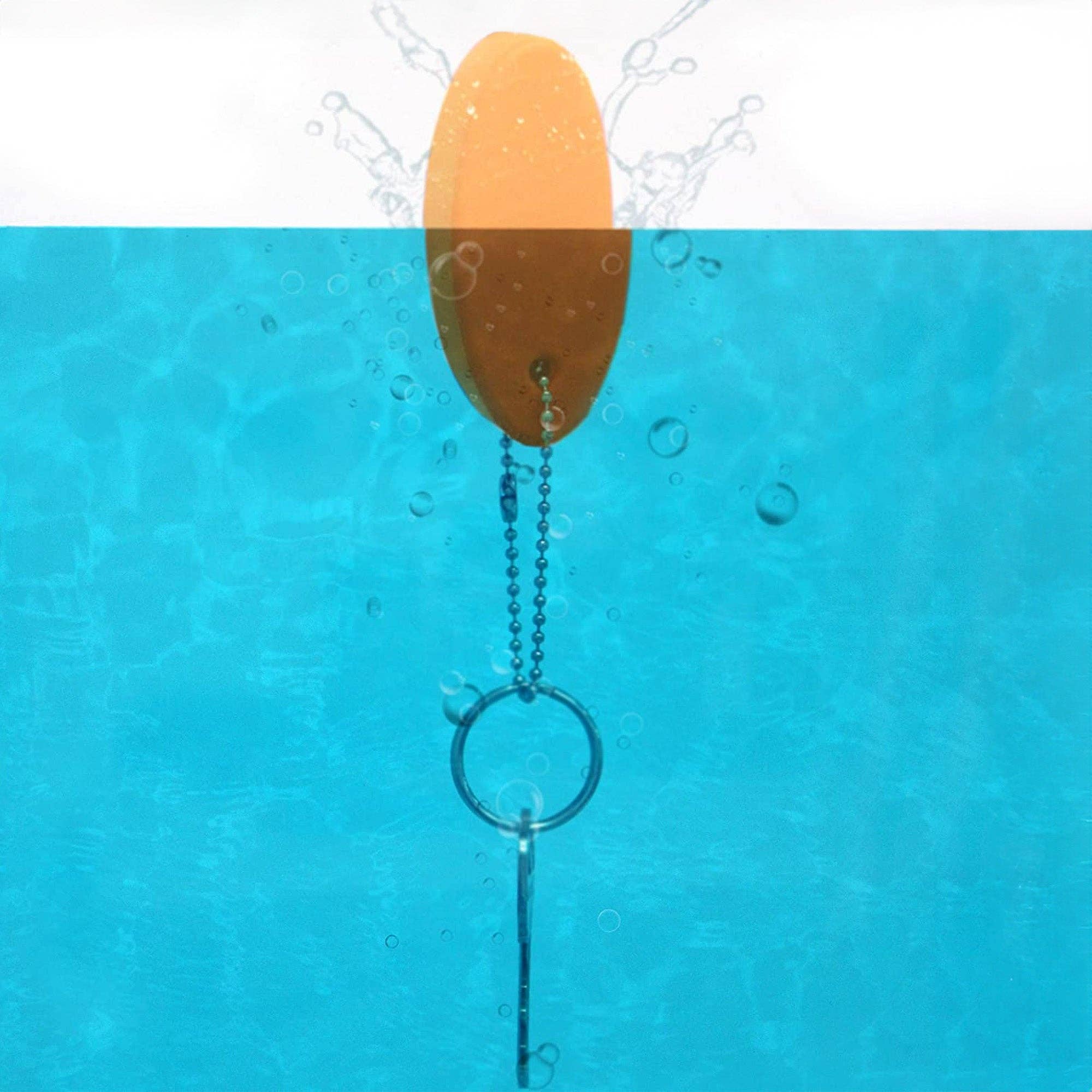 Kurated Korner - Wholesale Keychain - Unisex - Cornucopia Orange Foam Floating Key Chain (2pk)4