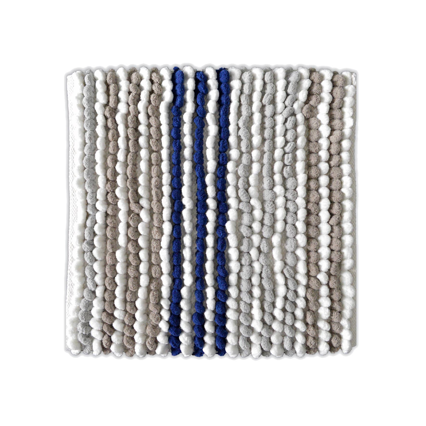 Allure Bath Fashions - Wholesale Bath Mat - Striped Chunky Bobble Shower Mat - Luxury Square Bath Mat3