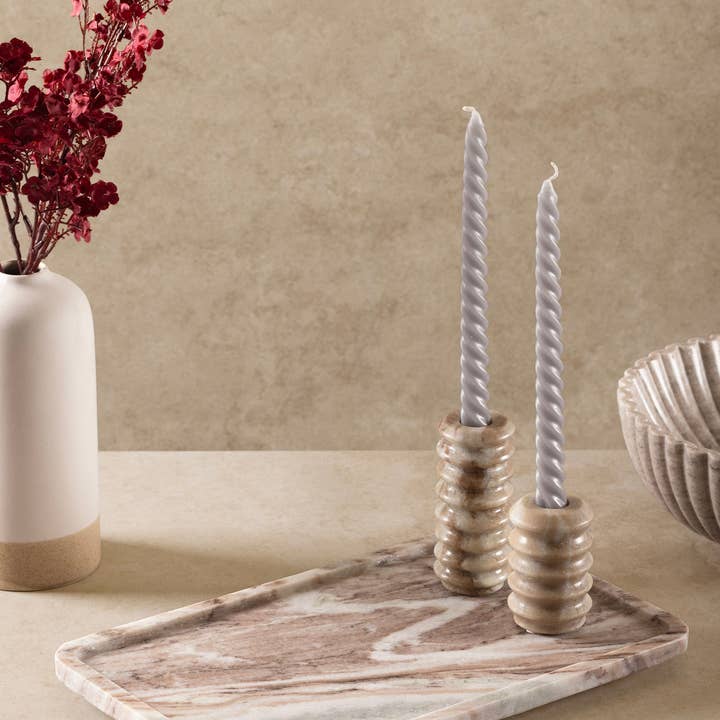 GAURI KOHLI - Wholesale Decorative Tray - Clover Marble Tray - 14.75" L x 9" W