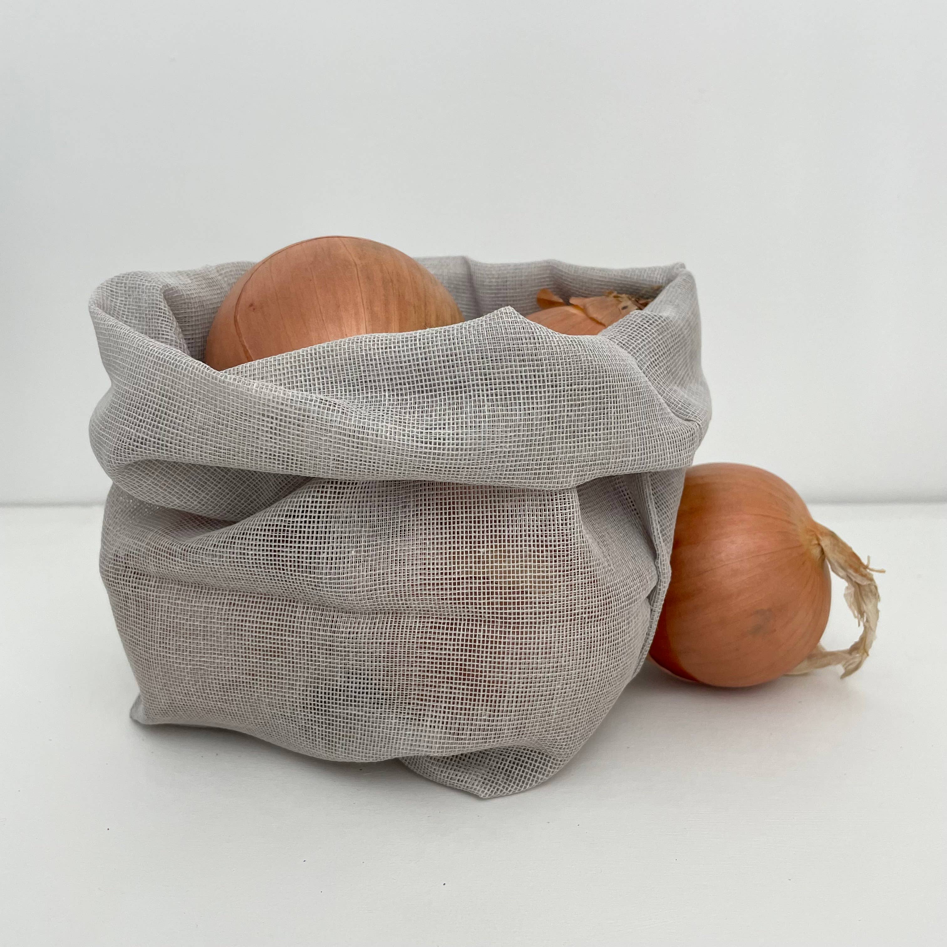 fort & field - Vente Sacs de course/à provisions - Sacs de rangement de cuisine écologiques en gaze de coton 100% - grand format2