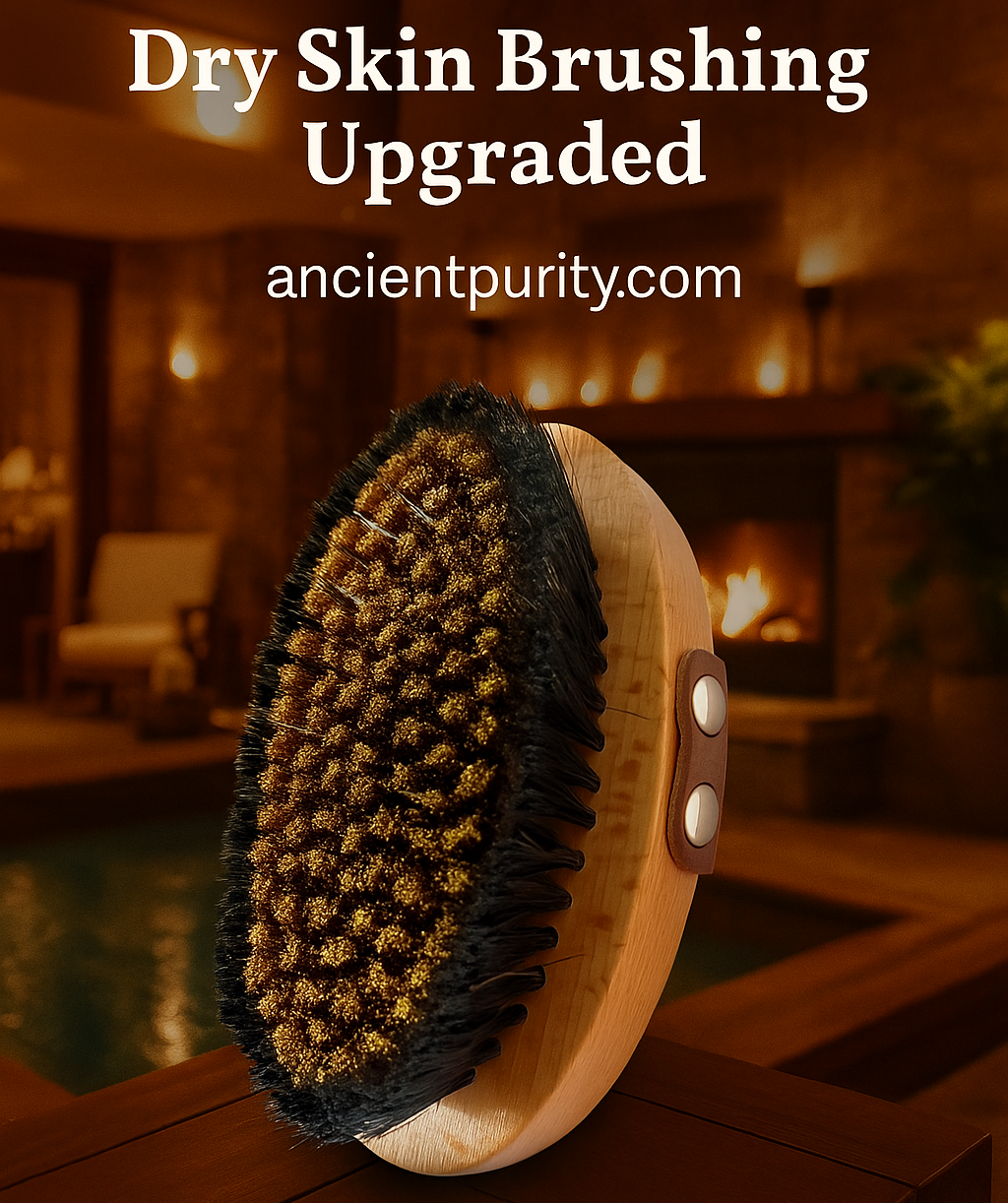 Ancient Purity - Wholesale Mask Applicator Brush/Tool - Ionic Copper Body Brush | Upgraded Dry Skin Brushing 3