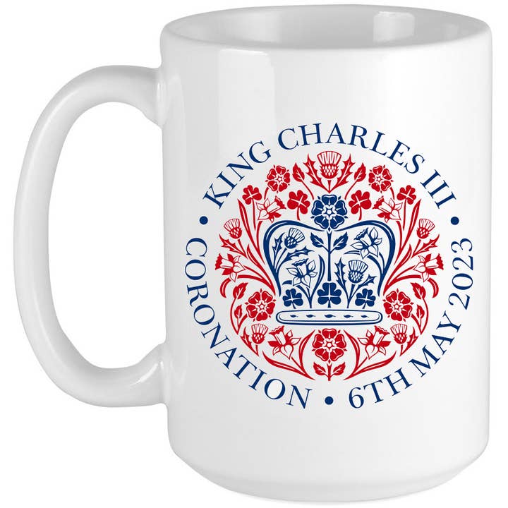 Kings Coronation, 15oz ceramic mug for wholesale by Jojoes Print and Design Limited