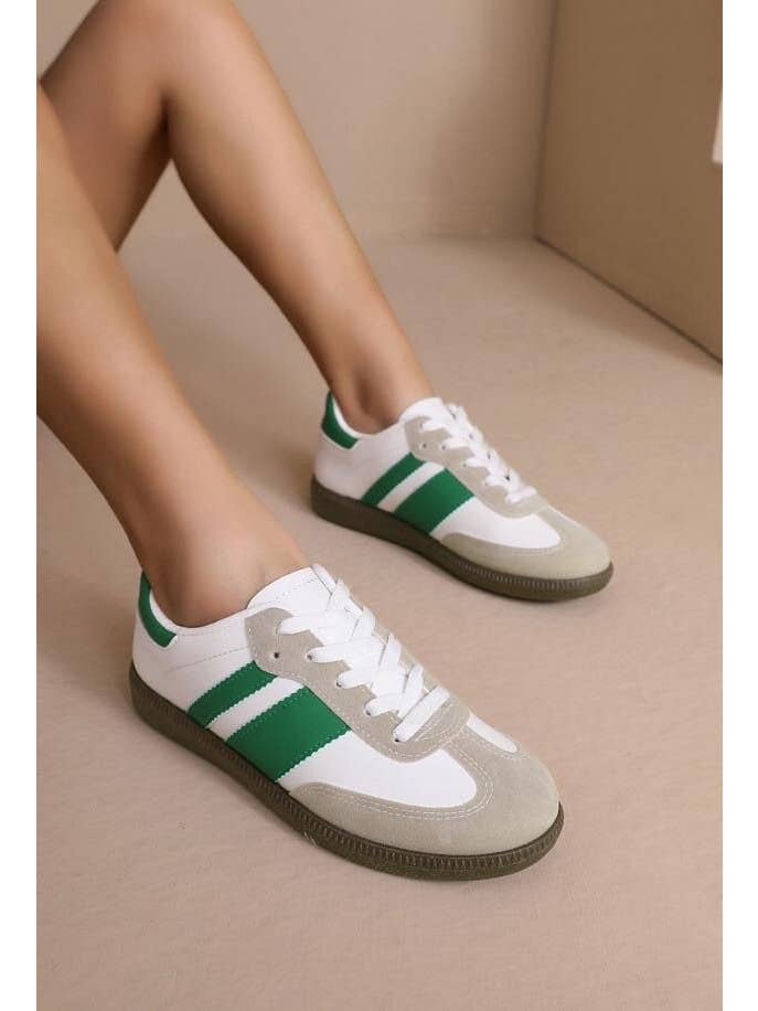 No Doubt Shoes - Wholesale Lifestyle Sneakers - Women's - WOMENS LACE UP CHUNKY SIDE DETAIL TRAINERS SNEAKERS