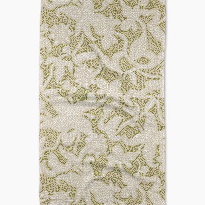 Geometry - Wholesale Tea Towel - Dotted Floral Garden Tea Towel