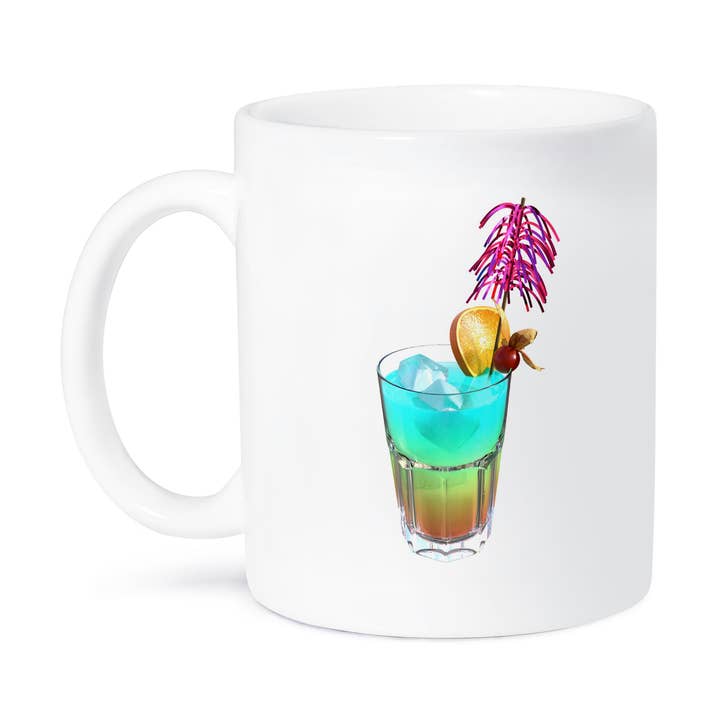 3dRose - Vendita all'ingrosso Tazza - 3dRose, Un cocktail paradisiaco bevanda alcolica, Tazza8