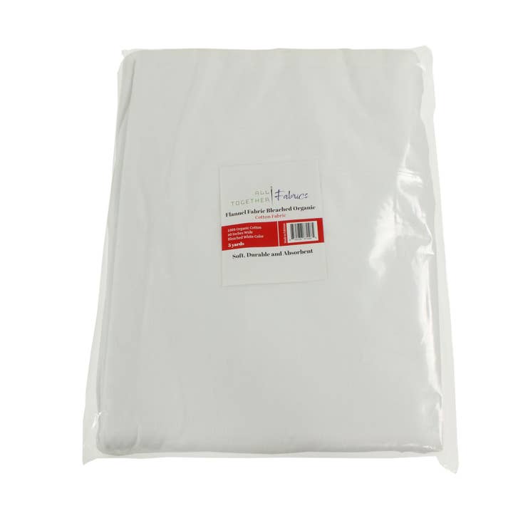 OsoCozy - Wholesale Fabric - Organic Flannel Bleached Fabric 60 Inches Wide Precut Sizes4