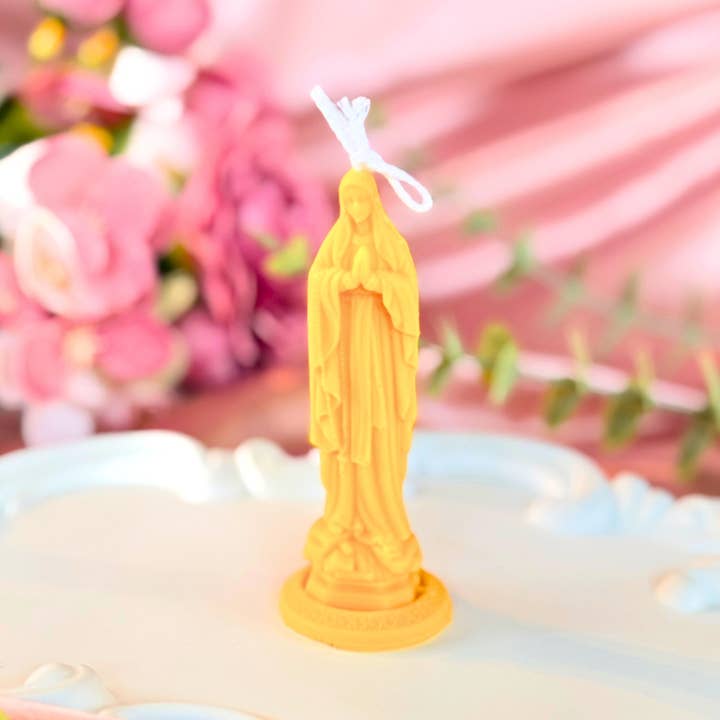 Velarosa Studio LLC - Wholesale Pillar Candle - Virgin Mary Soy Wax Candle  - Decorative Religious Candle3