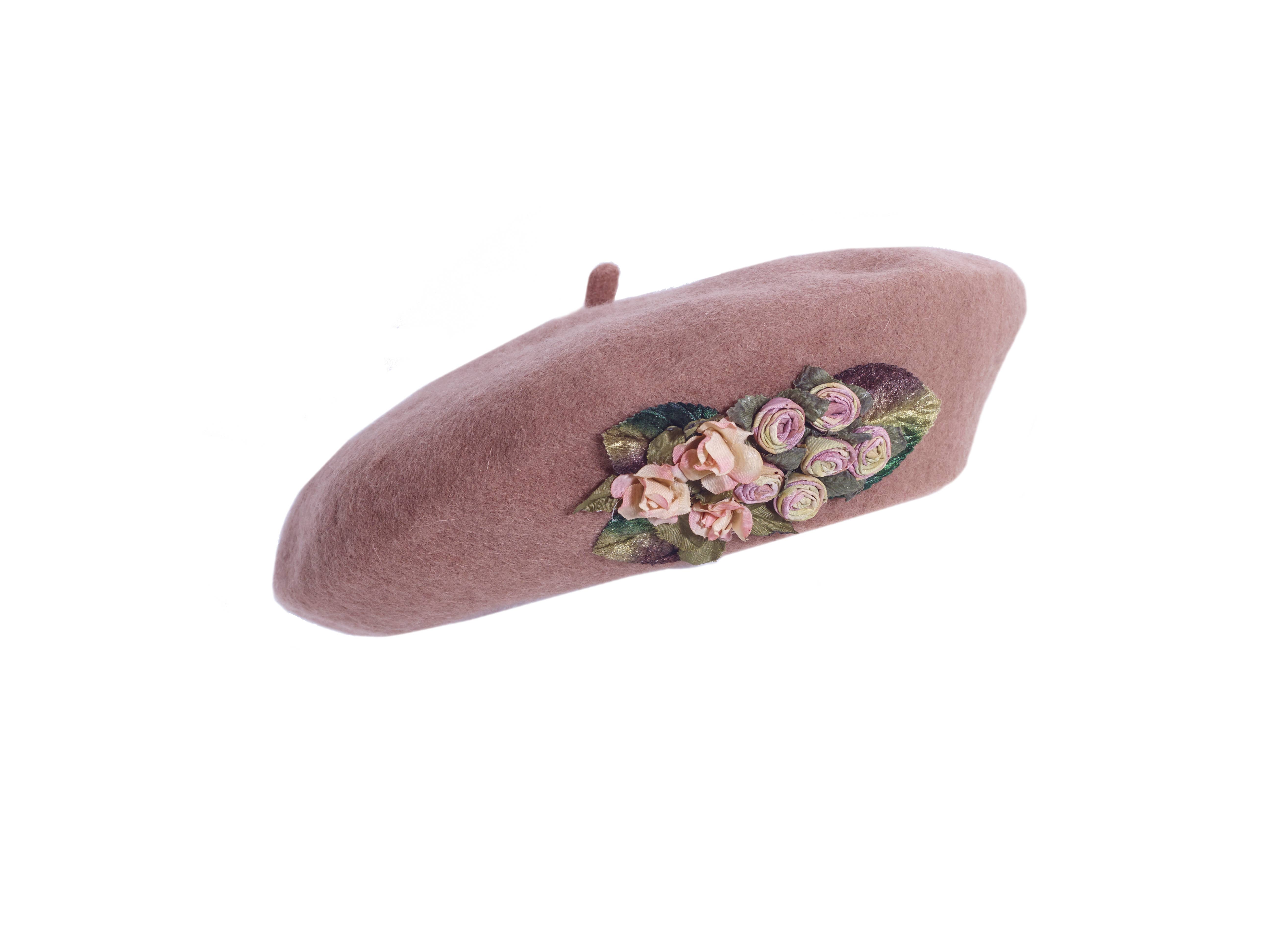 Toucan Hat Company/ Carole Amper – wholesale Beret – Women's – Dried Rosette Tam1