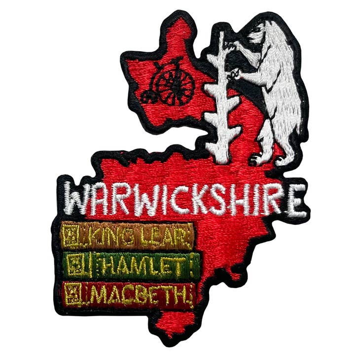 Warwickshire Sew On Patch for wholesale by Pawprint Family
