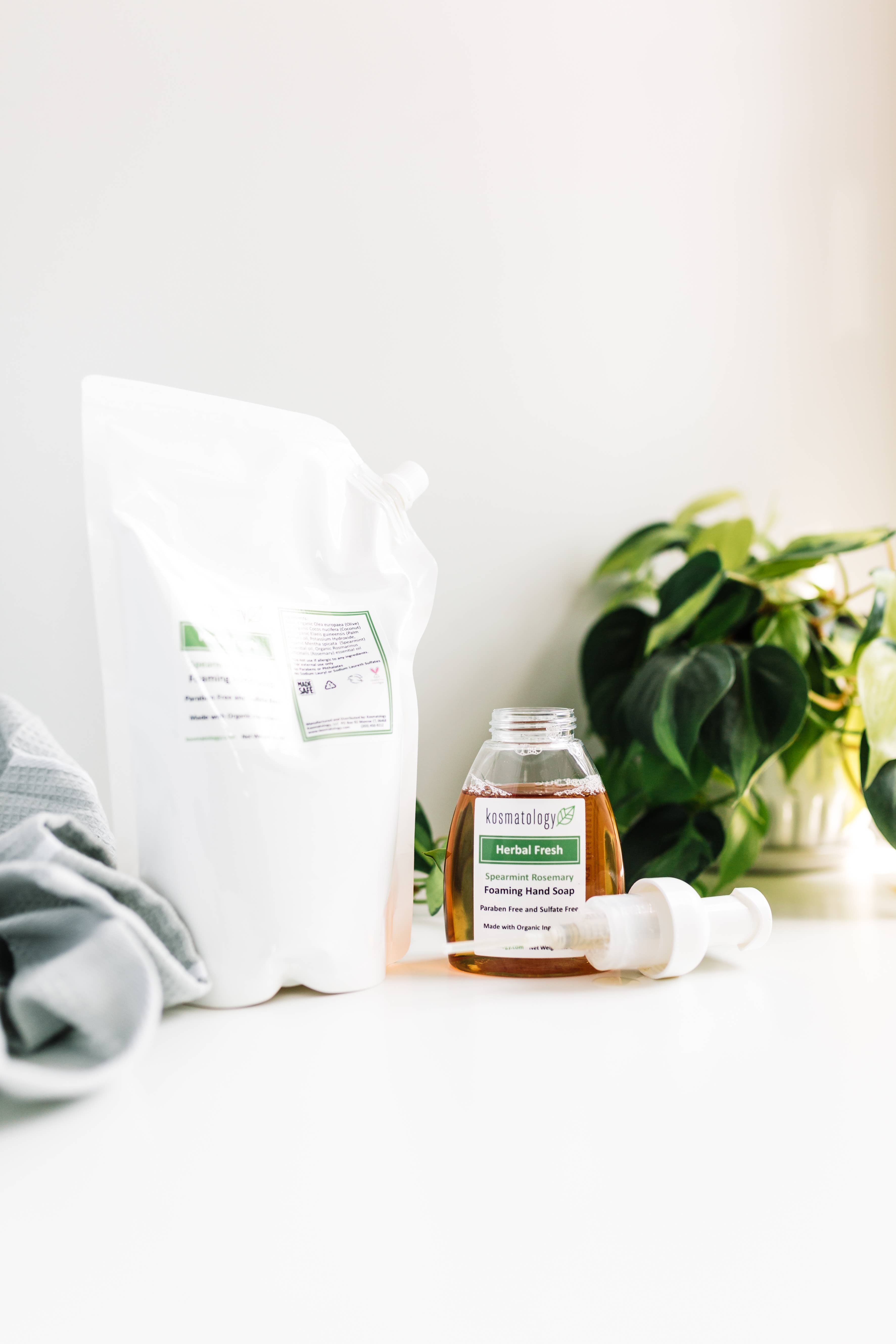 Kosmatology - Wholesale Hand Soap/Wash - Spearmint + Rosemary Foaming Hand Soap Refill | Organic 34oz1