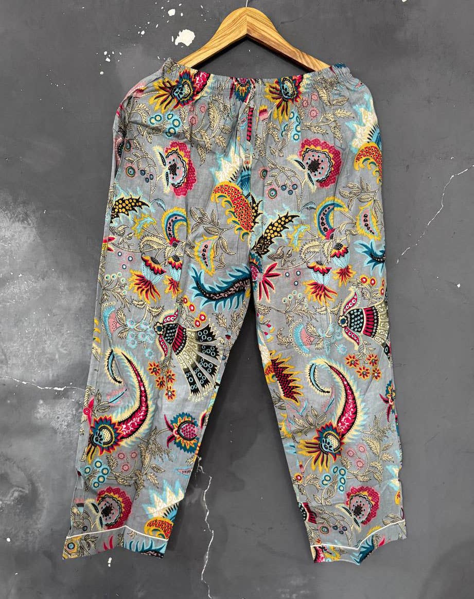 bhavnas boutique - Wholesale Sleepwear Set - Women's - Paisley Printed Cotton Dress Summer Dress Night Suit PJ Sets3