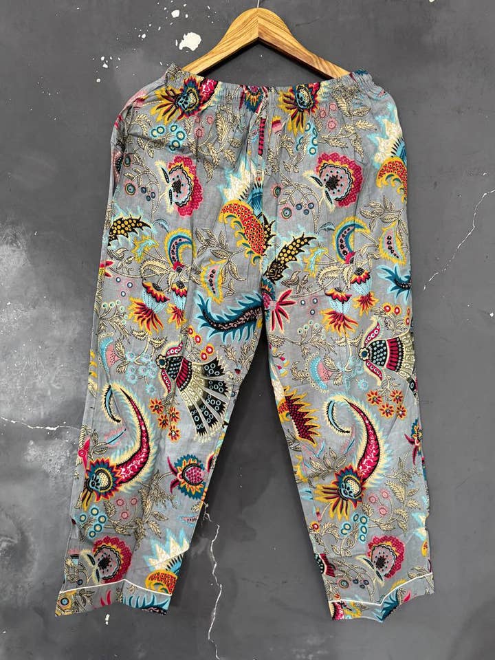 bhavnas boutique - Wholesale Sleepwear Set - Women's - Paisley Printed Cotton Dress Summer Dress Night Suit PJ Sets3