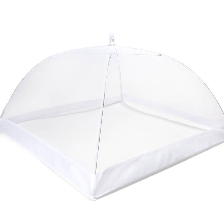 Fox Run Brands - Wholesale Picnic Basket - Fox Run Jumbo Square Food Umbrella, Mesh Screen, 24"